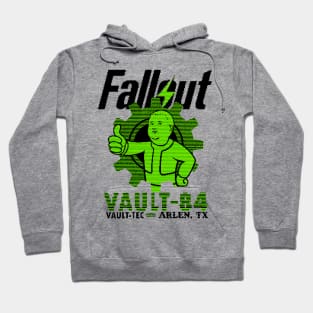 Vault Boy Bobby pixelated terminal green Hoodie